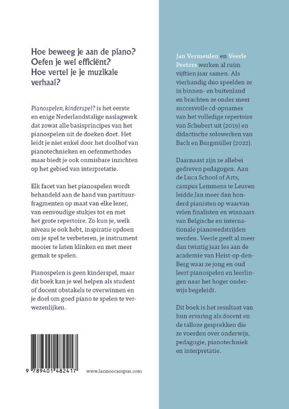 Achterkant van Pianospelen, kinderspel?