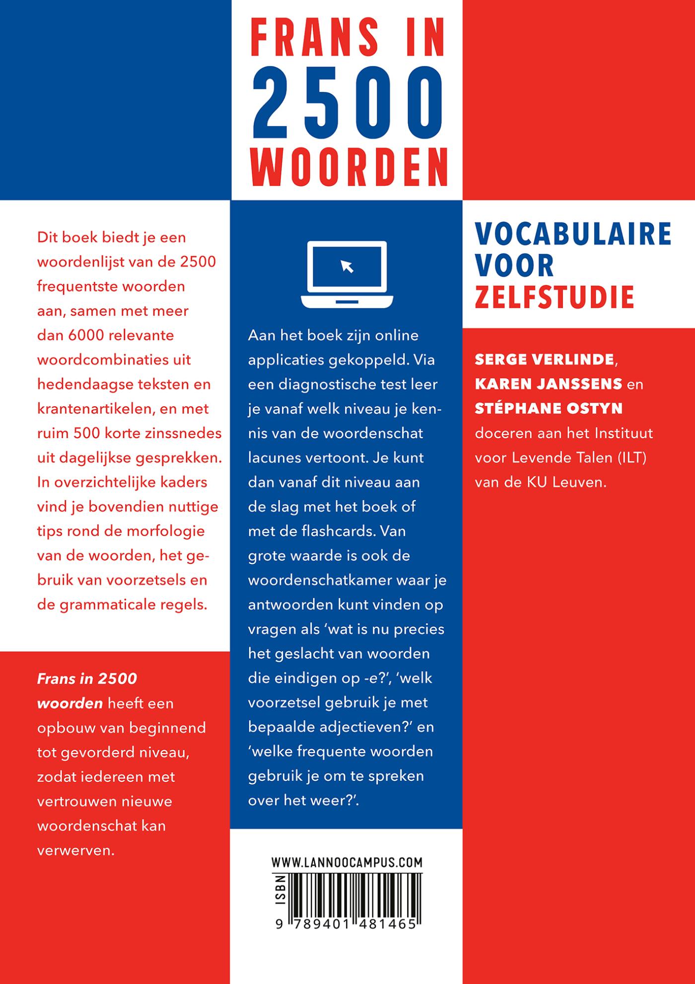Achterkant van Frans in 2500 woorden - EBSCO