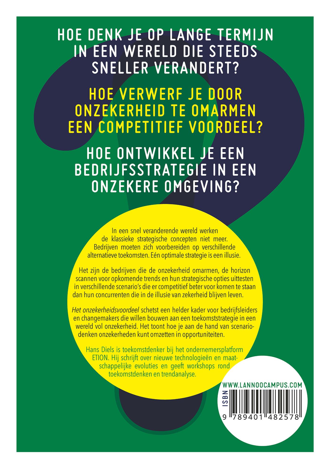 Achterkant van Het onzekerheidsvoordeel