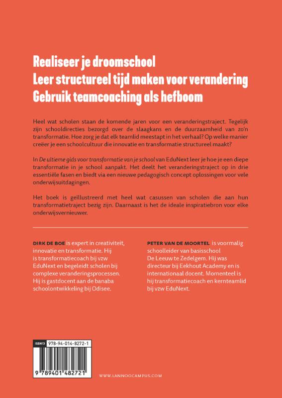 Achterkant van De ultieme gids voor transformatie van je school