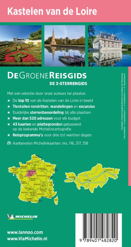 Achterkant van Kastelen van de Loire