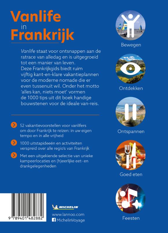 Achterkant van Vanlife in Frankrijk