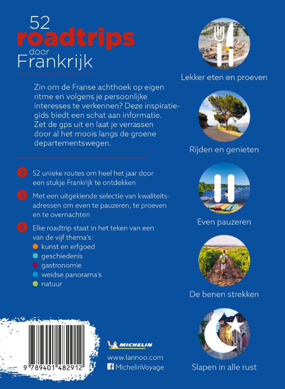 Achterkant van 52 Road trips door Frankrijk