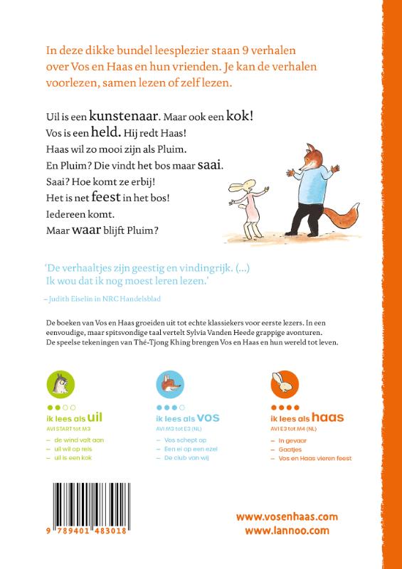 Achterkant van Het grote groeiboek van Vos en Haas