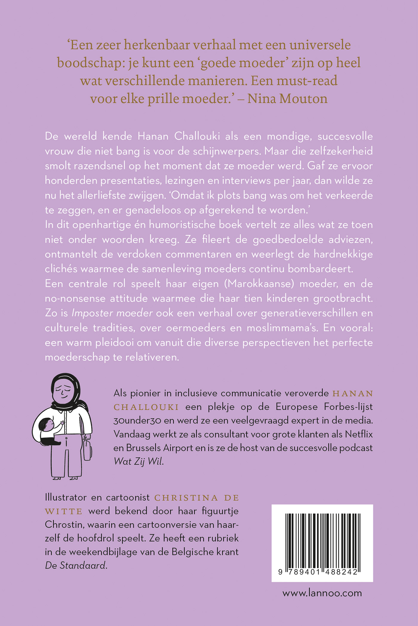 Achterkant van Imposter moeder