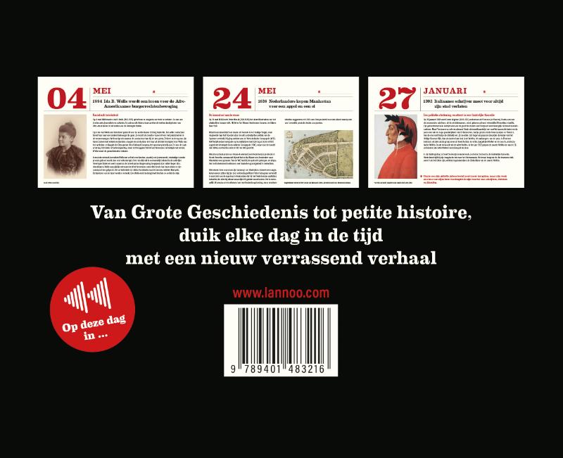 Achterkant van Geschiedenis voor herbeginners in 365 dagen
