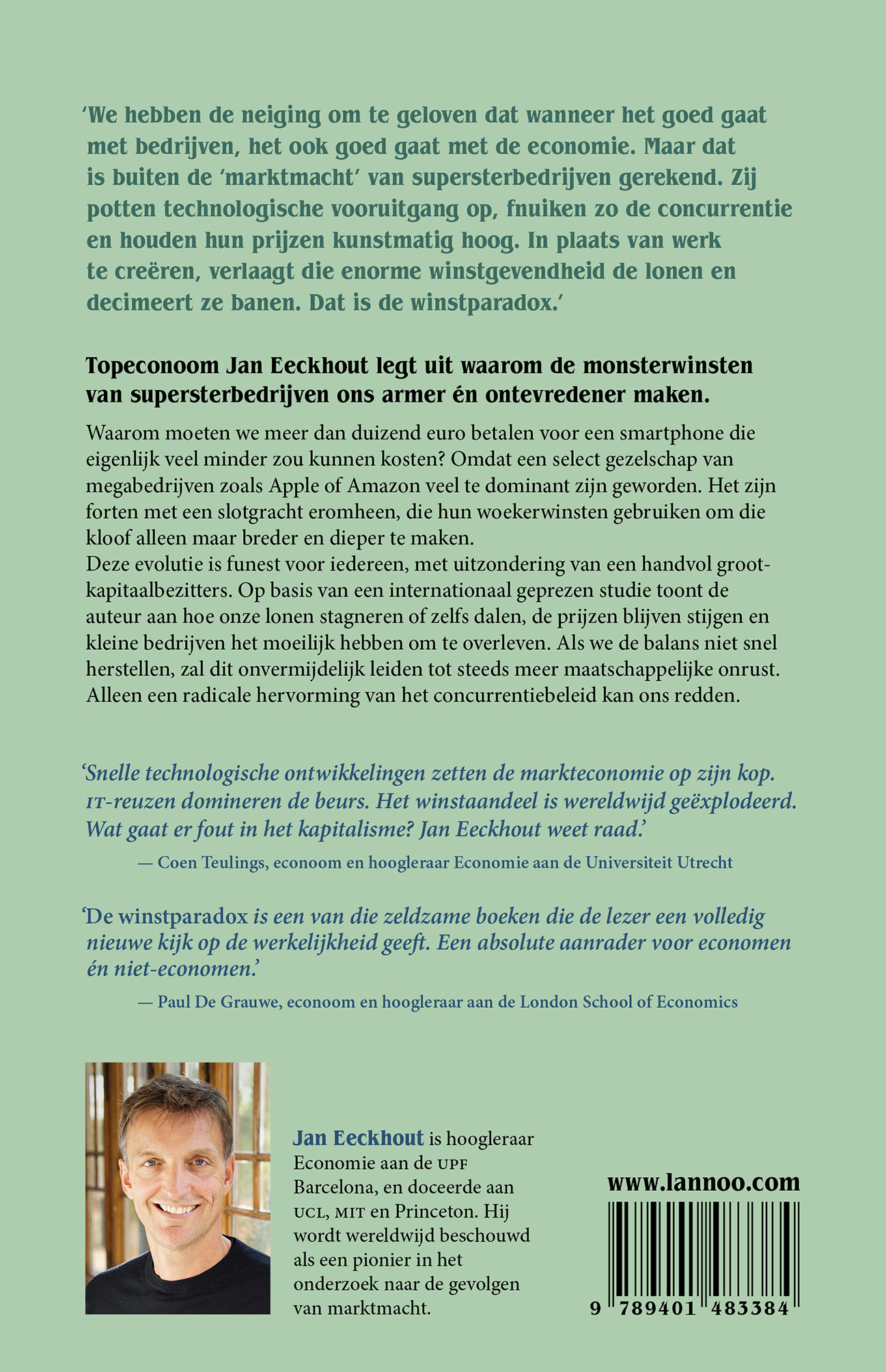 Achterkant van De winstparadox