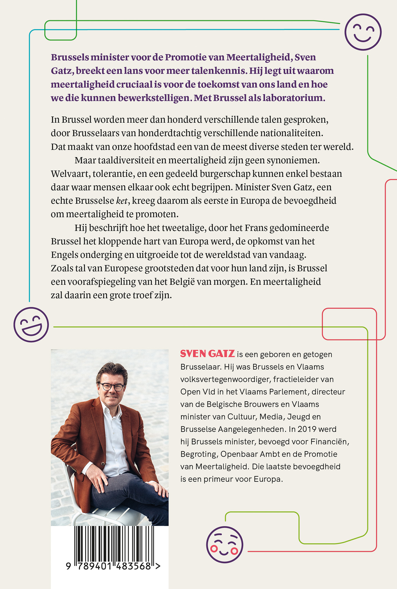 Achterkant van De toekomst is meertalig