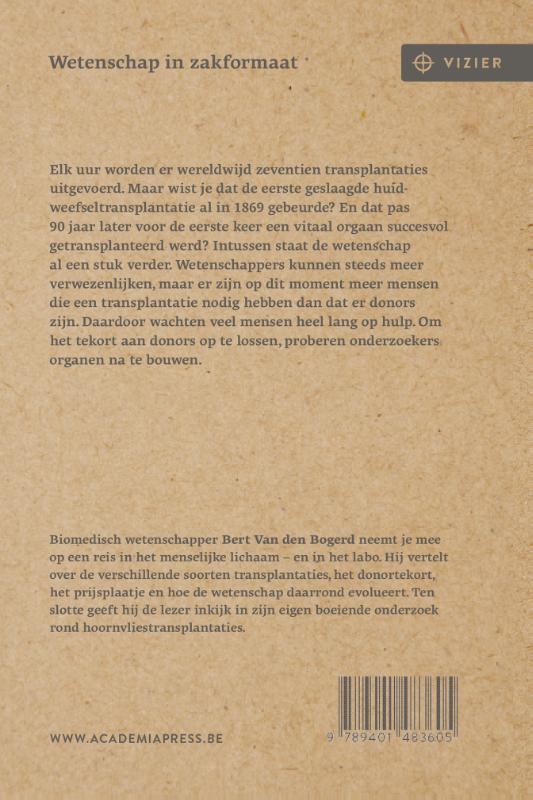 Achterkant van Transplantaties