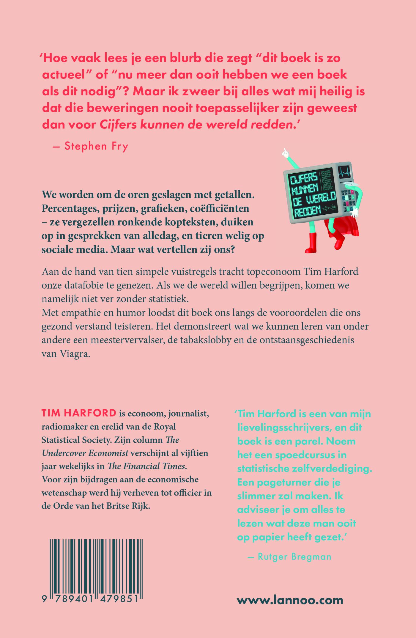 Achterkant van Cijfers kunnen de wereld redden