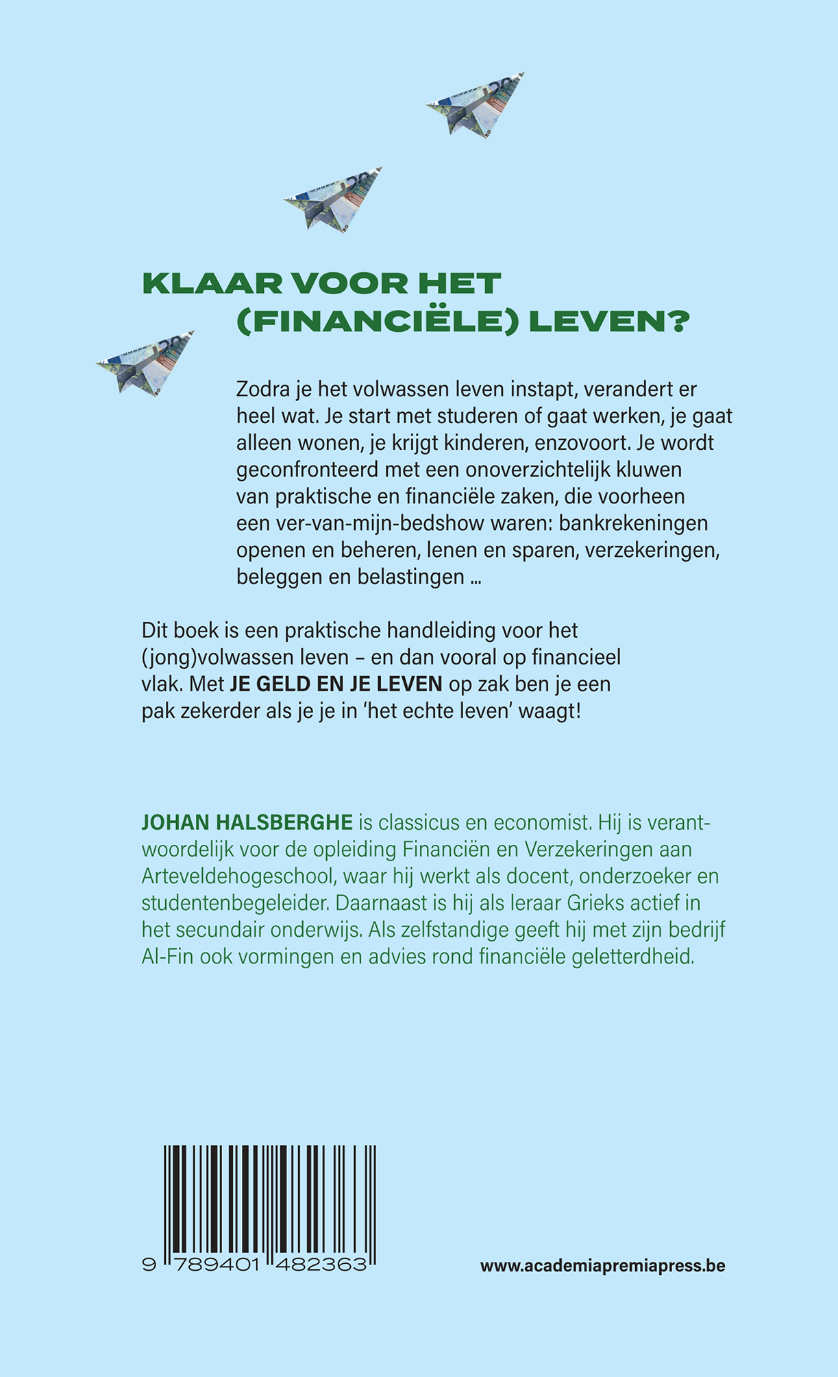 Achterkant van Je geld en je leven