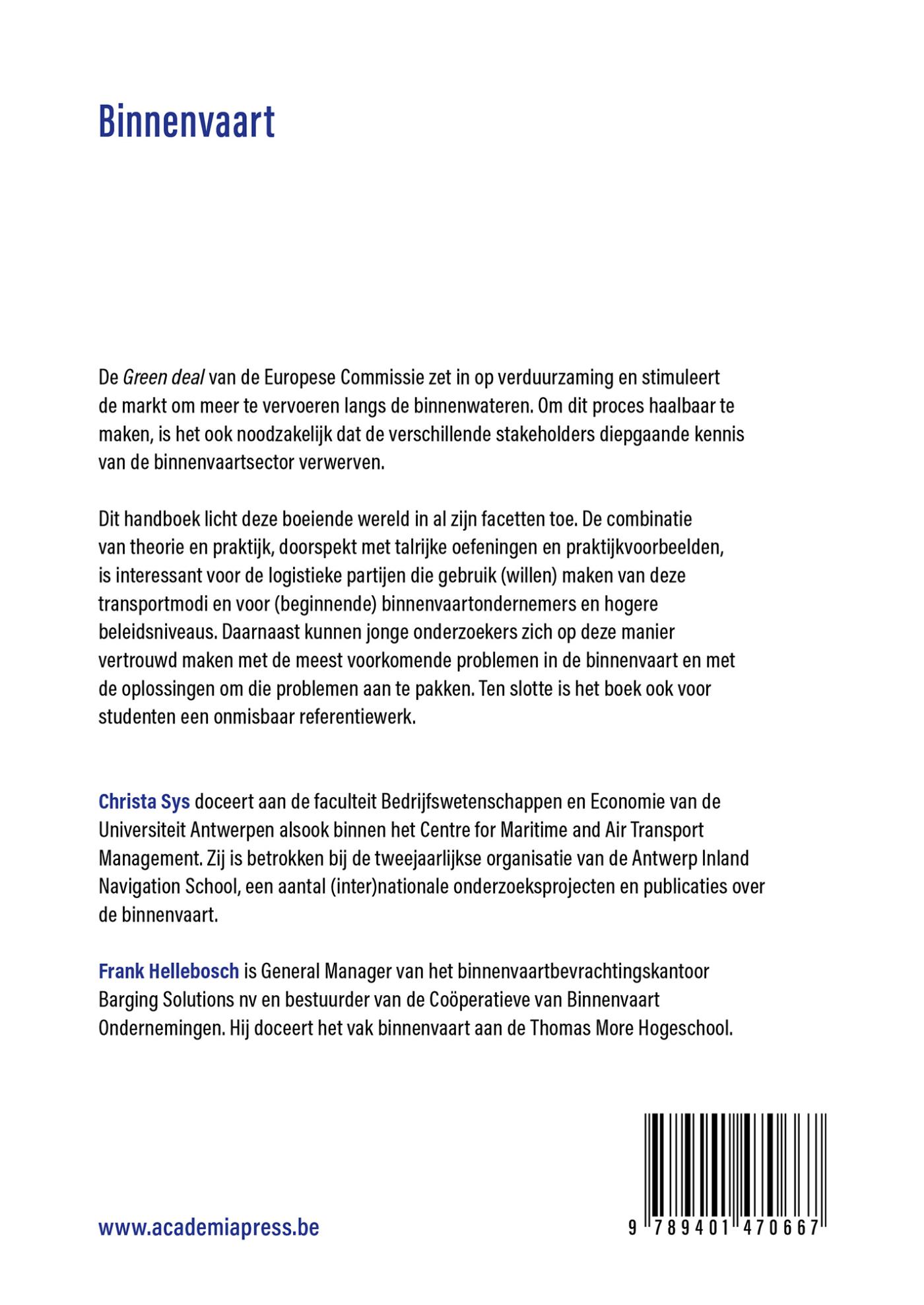 Achterkant van Binnenvaart