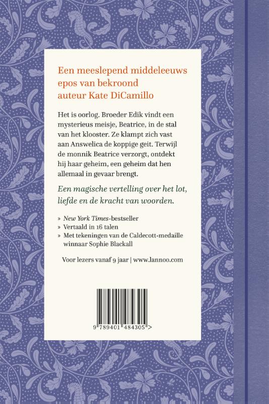 Achterkant van Het Boek van Beatrice
