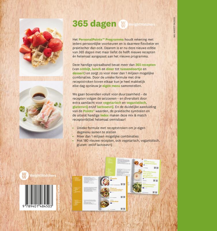 Achterkant van 365 dagen WW