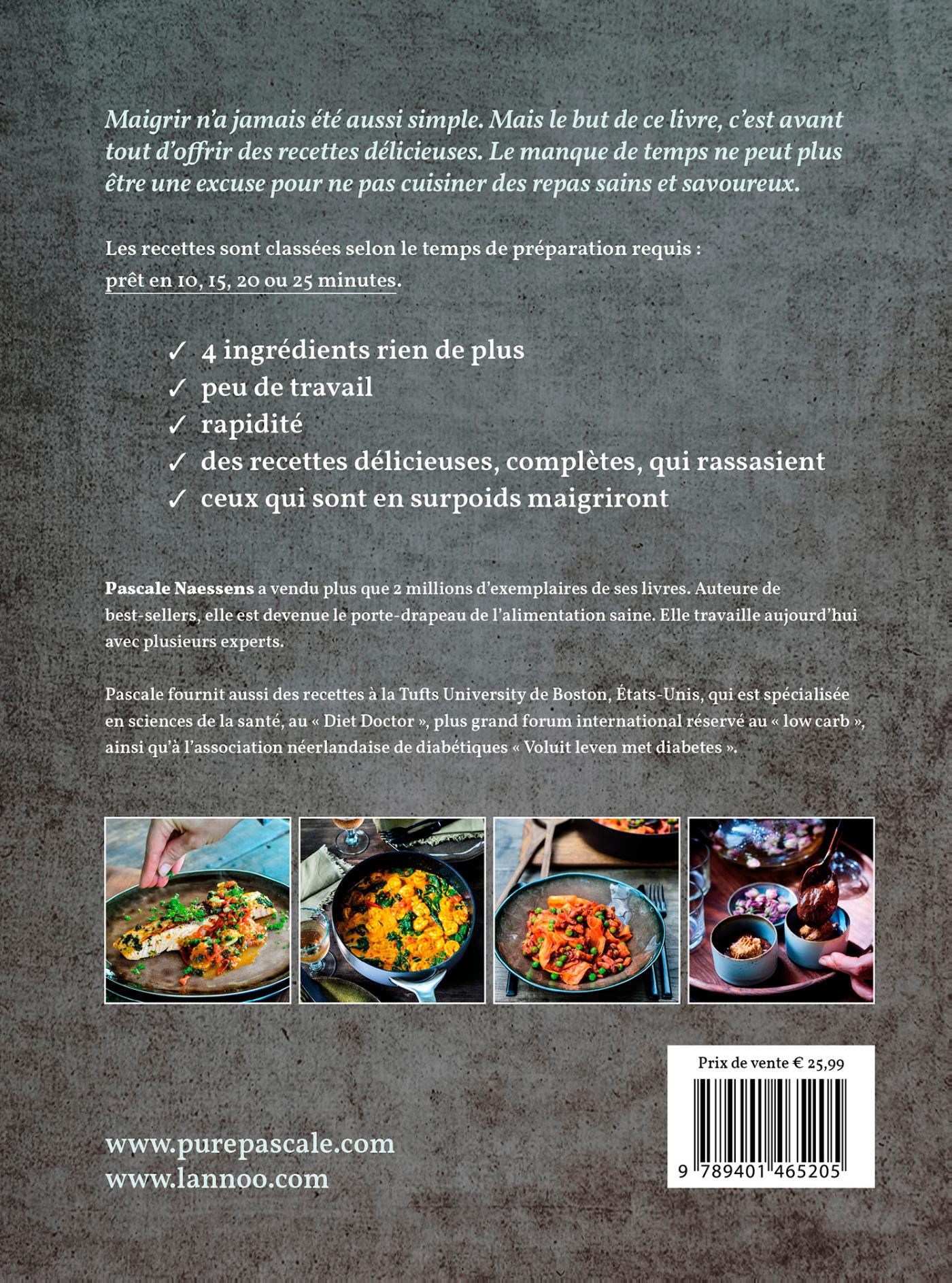Achterkant van Ma cuisine avec 4 ingrédients