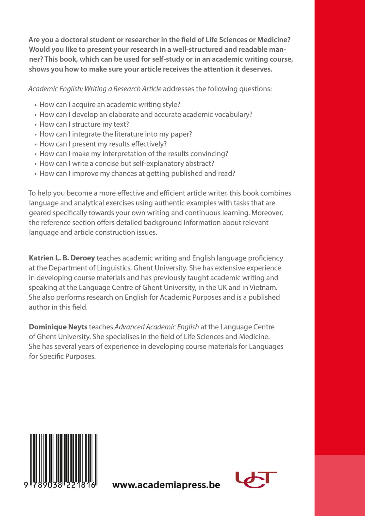 Achterkant van Academic English: Life Sciences & Medicine