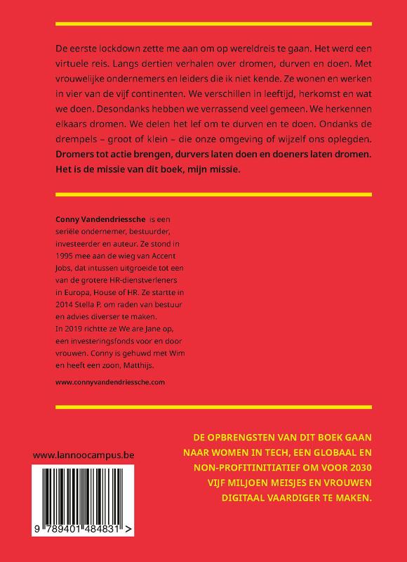 Achterkant van Dream, Dare, Do.