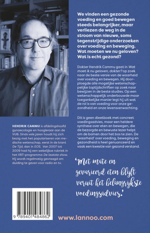 Achterkant van Wat moet ik nu geloven, dokter?