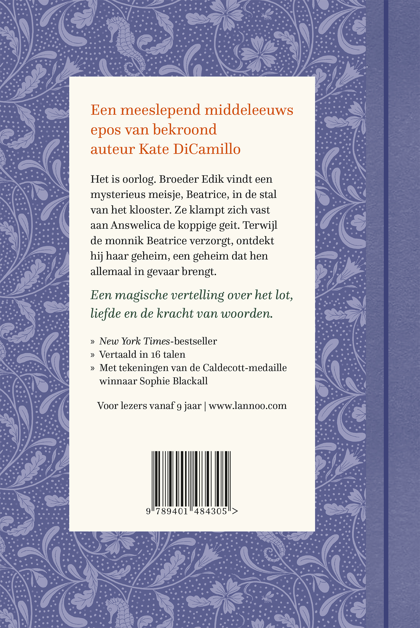 Achterkant van Het Boek van Beatrice