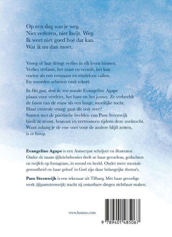 Achterkant van Het gaat, denk ik, over