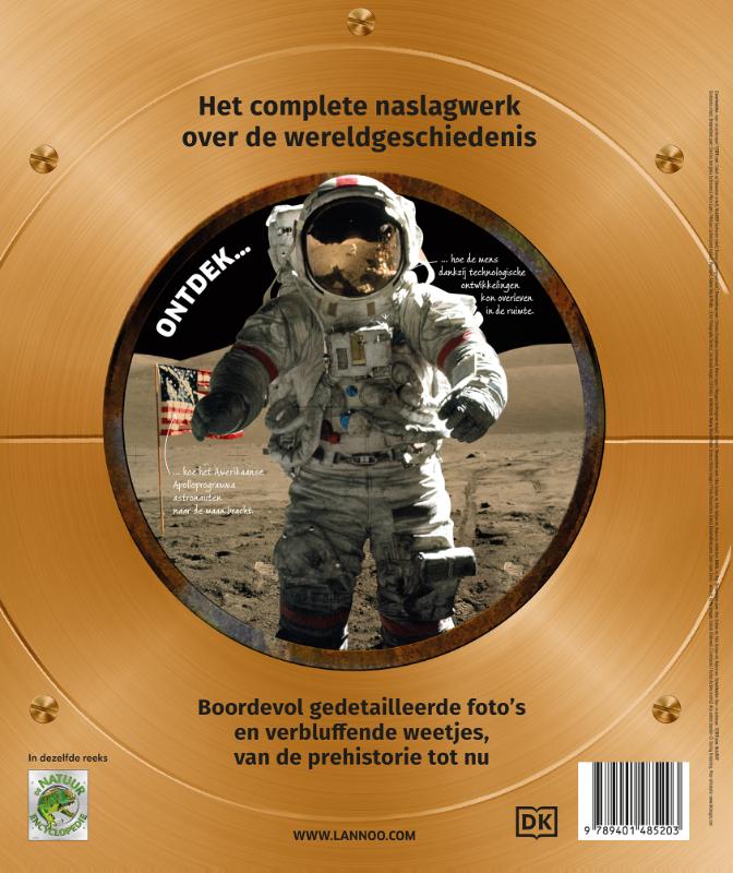 Achterkant van De encyclopedie van de wereldgeschiedenis