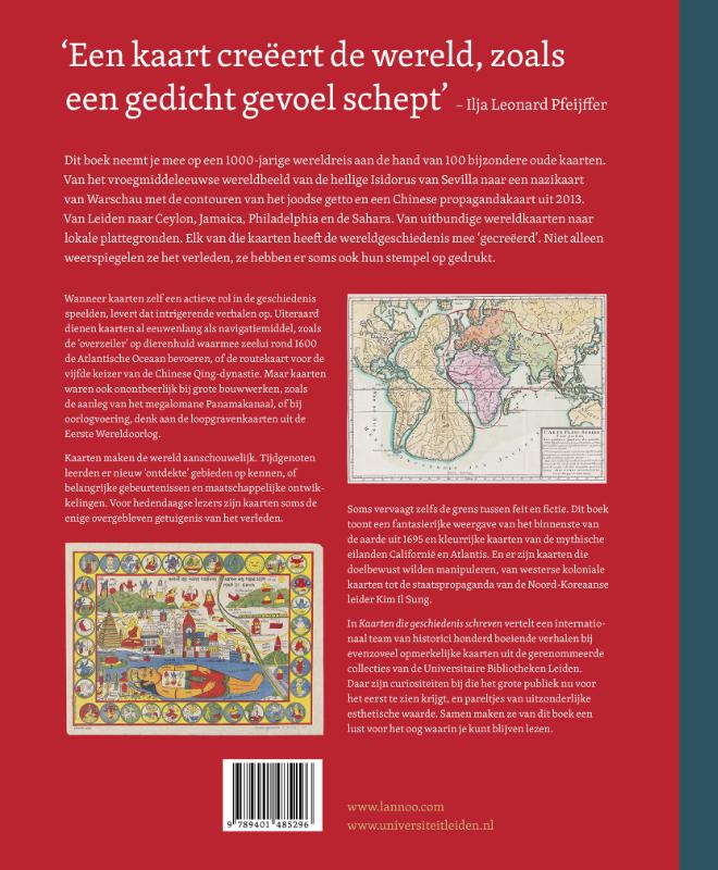 Achterkant van Kaarten die geschiedenis schreven