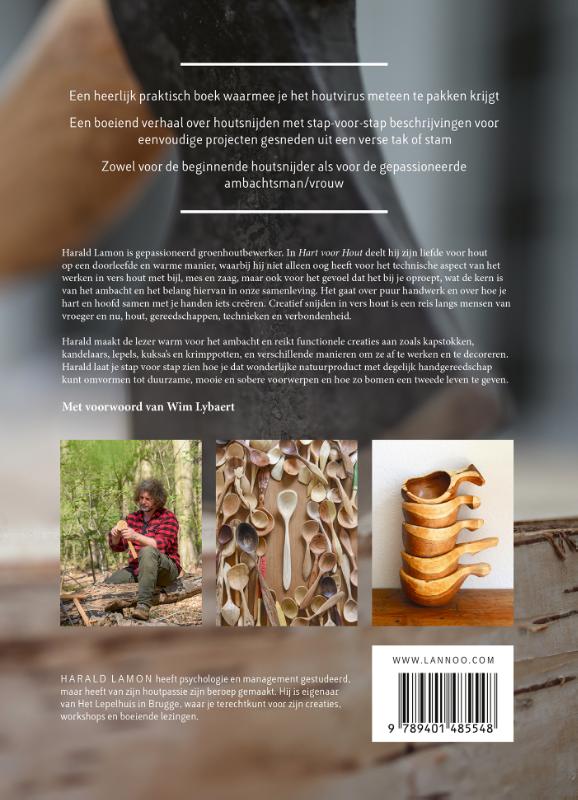 Achterkant van Hart voor hout