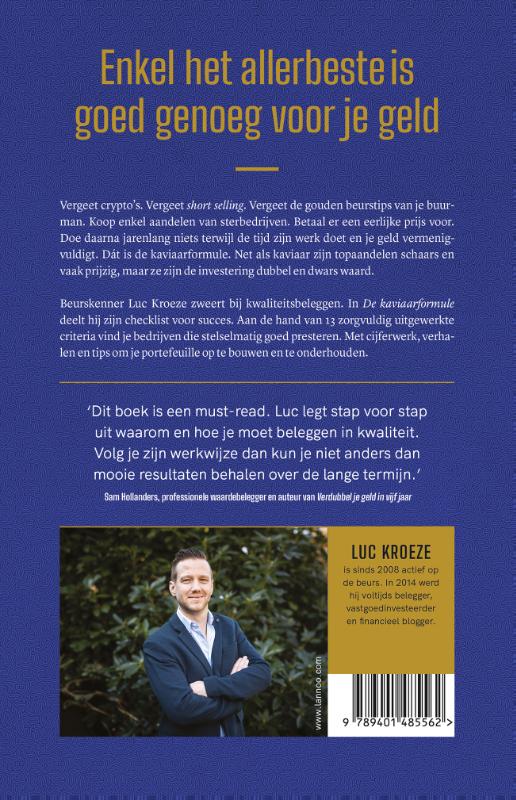 Achterkant van De kaviaarformule