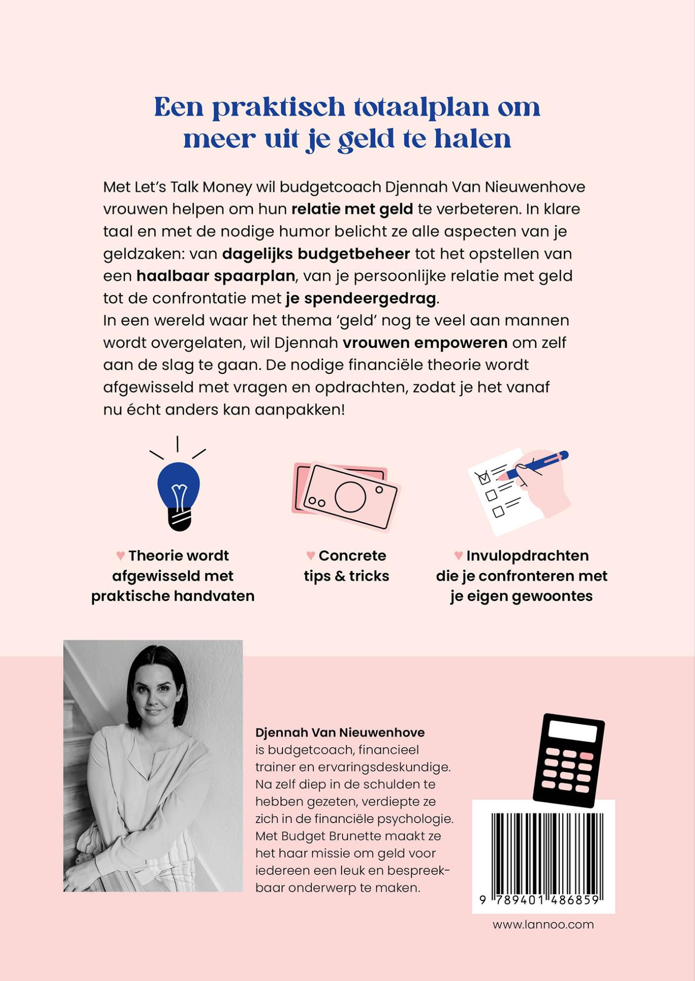 Achterkant van Let's Talk Money