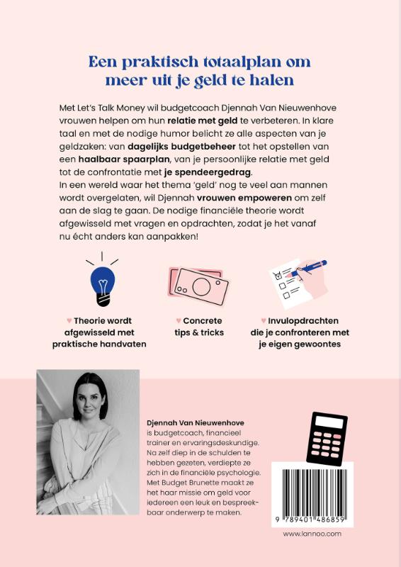Achterkant van Let's Talk Money