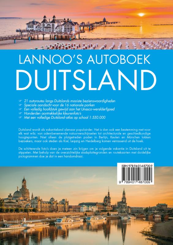 Achterkant van Lannoo's autoboek Duitsland