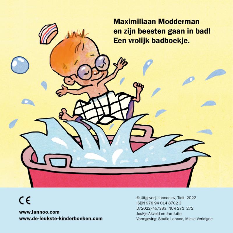 Achterkant van Feest in bad met Maximiliaan Modderman