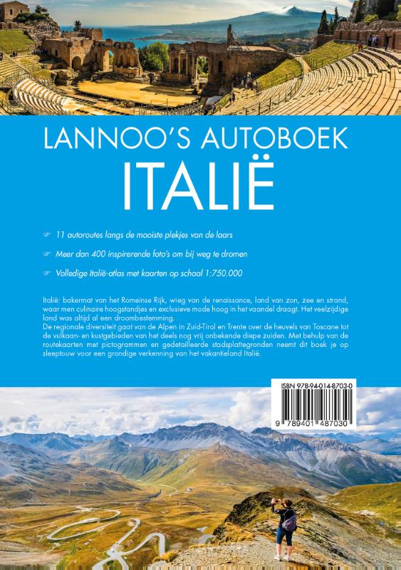 Achterkant van Lannoo's Autoboek Italië