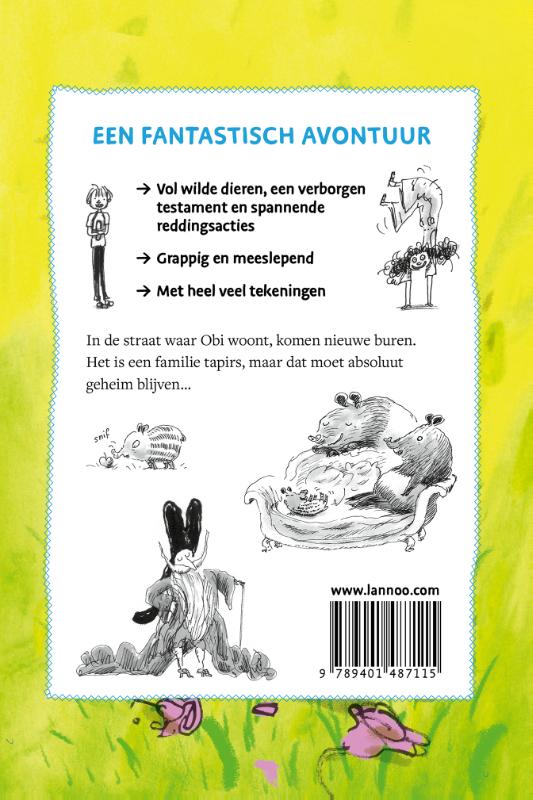 Achterkant van Obi en Tito Tapir