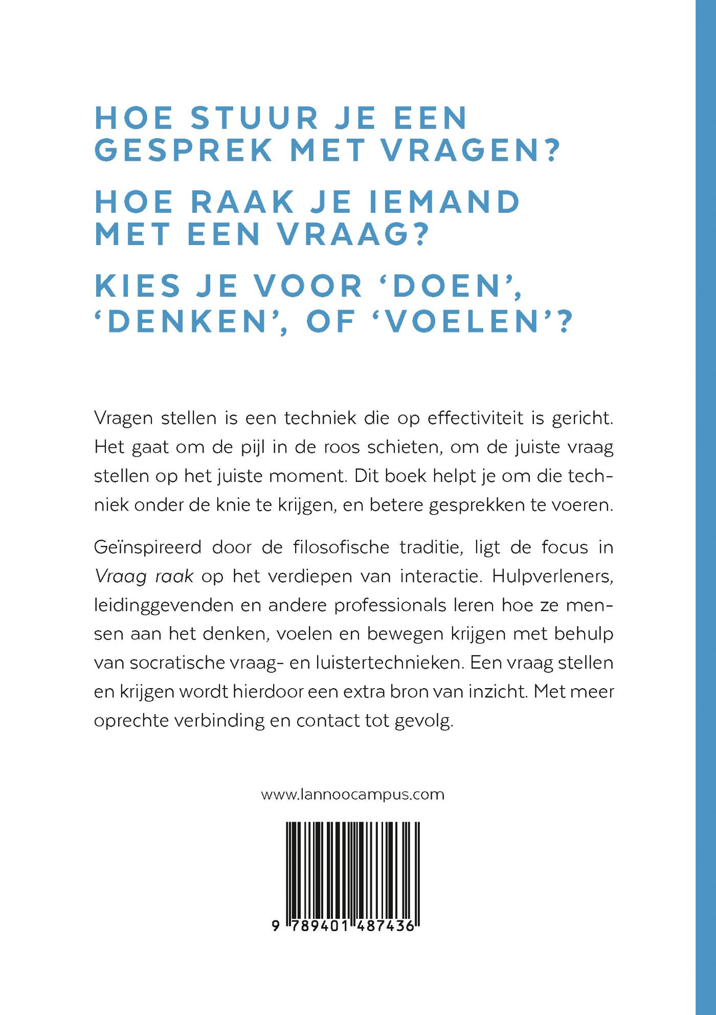 Achterkant van Vraag raak