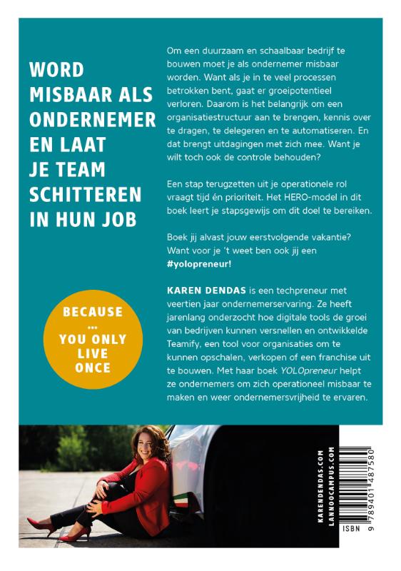 Achterkant van YOLOpreneur