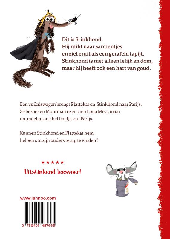 Achterkant van Stinkhond in Parijs