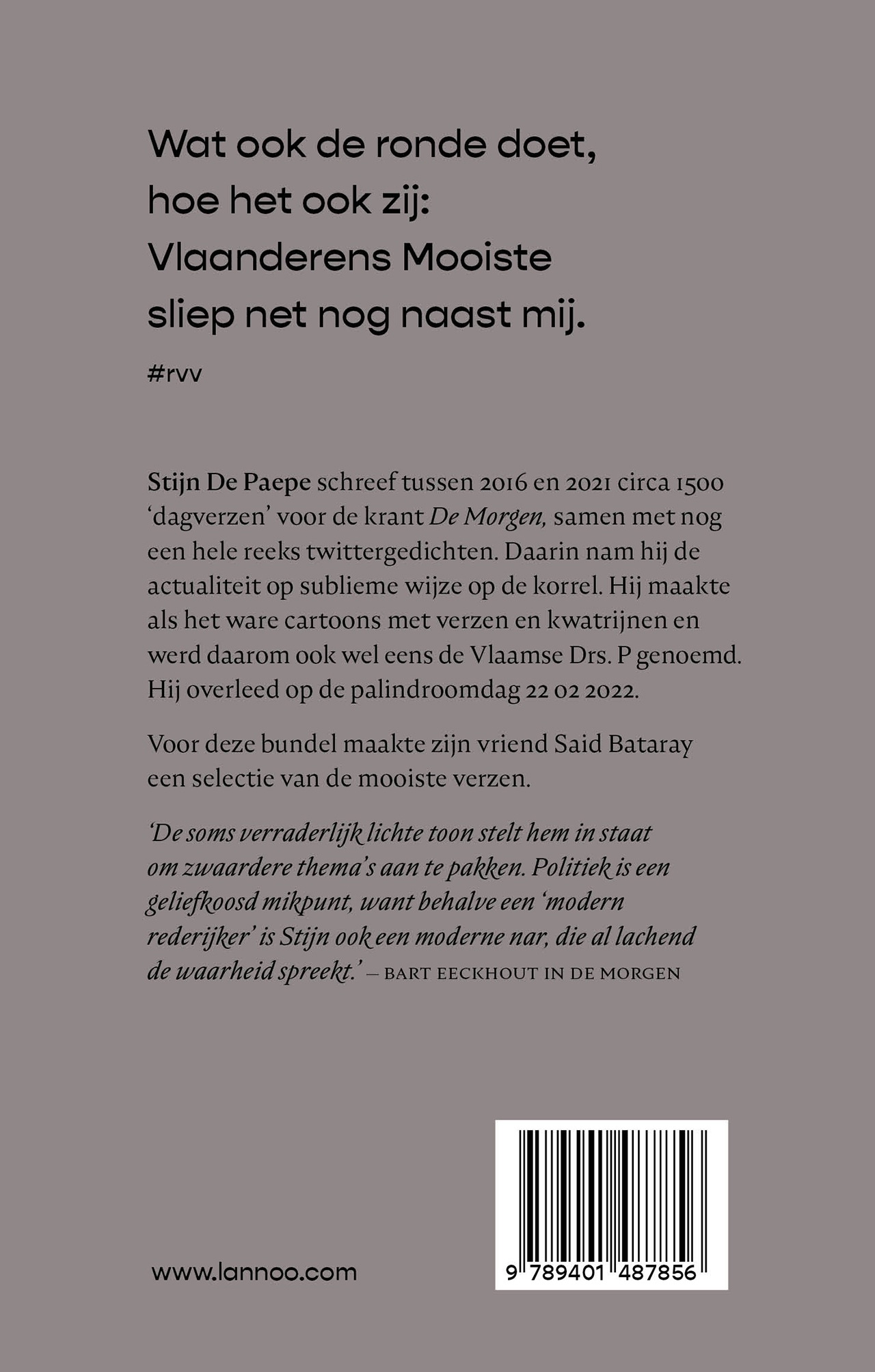 Achterkant van De mooiste dagverzen