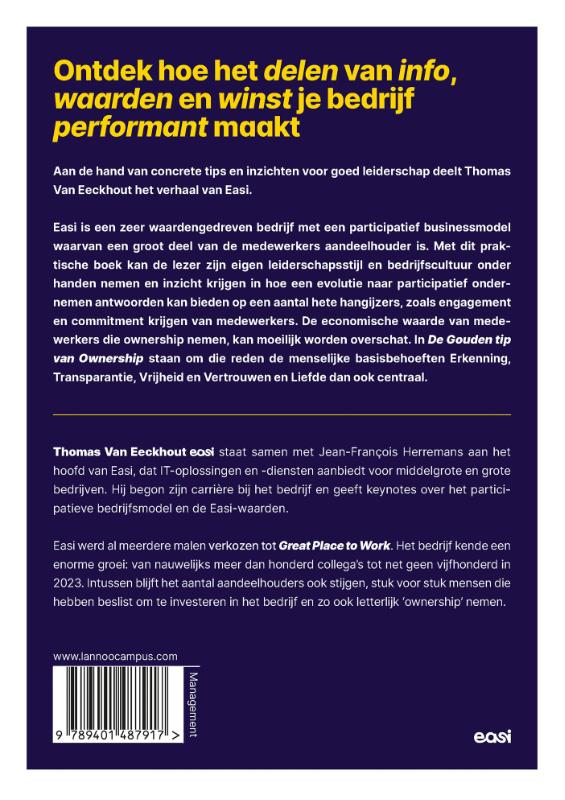 Achterkant van De Gouden tip van Ownership