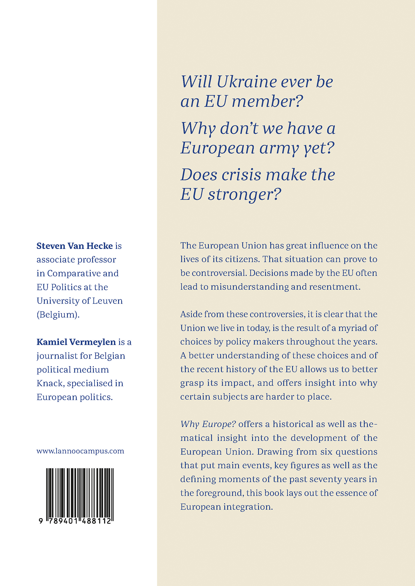Achterkant van Why Europe?