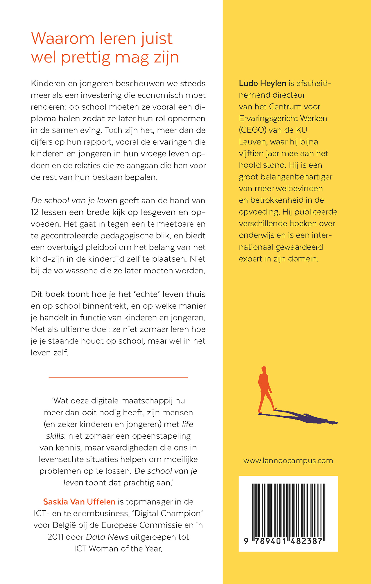 Achterkant van De school van je leven