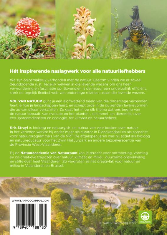 Achterkant van Vol van natuur