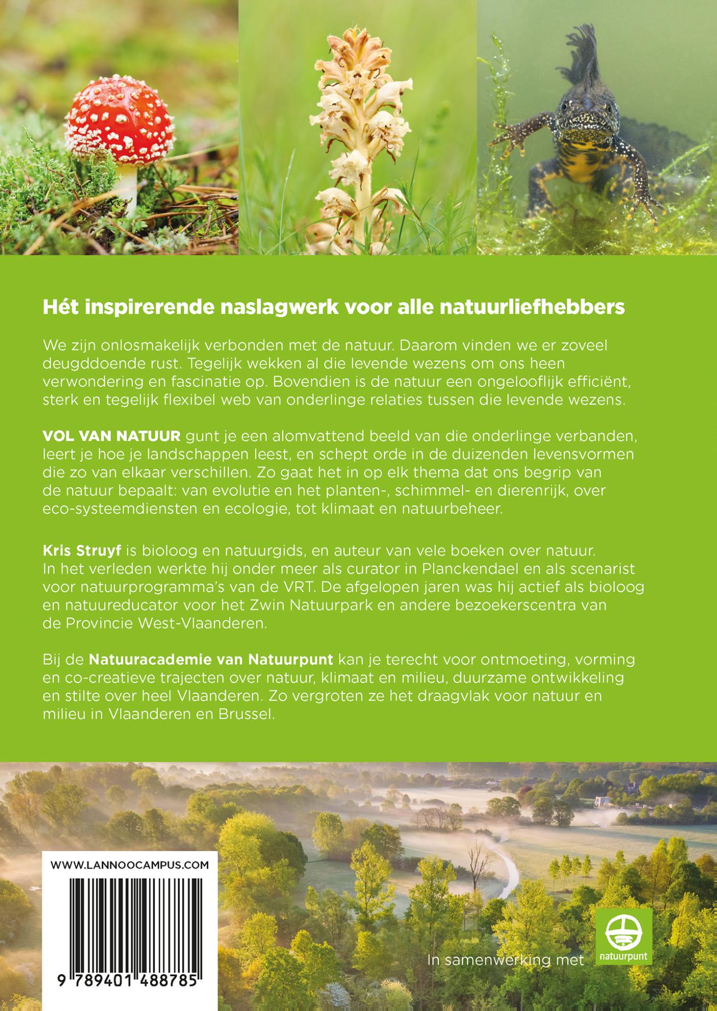 Achterkant van Vol van natuur