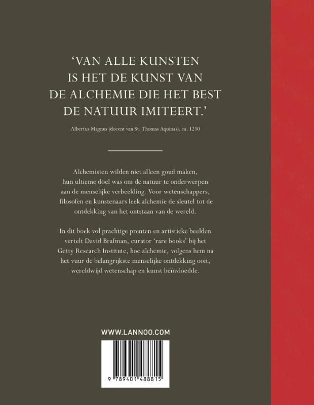 Achterkant van De kunst van de alchemie