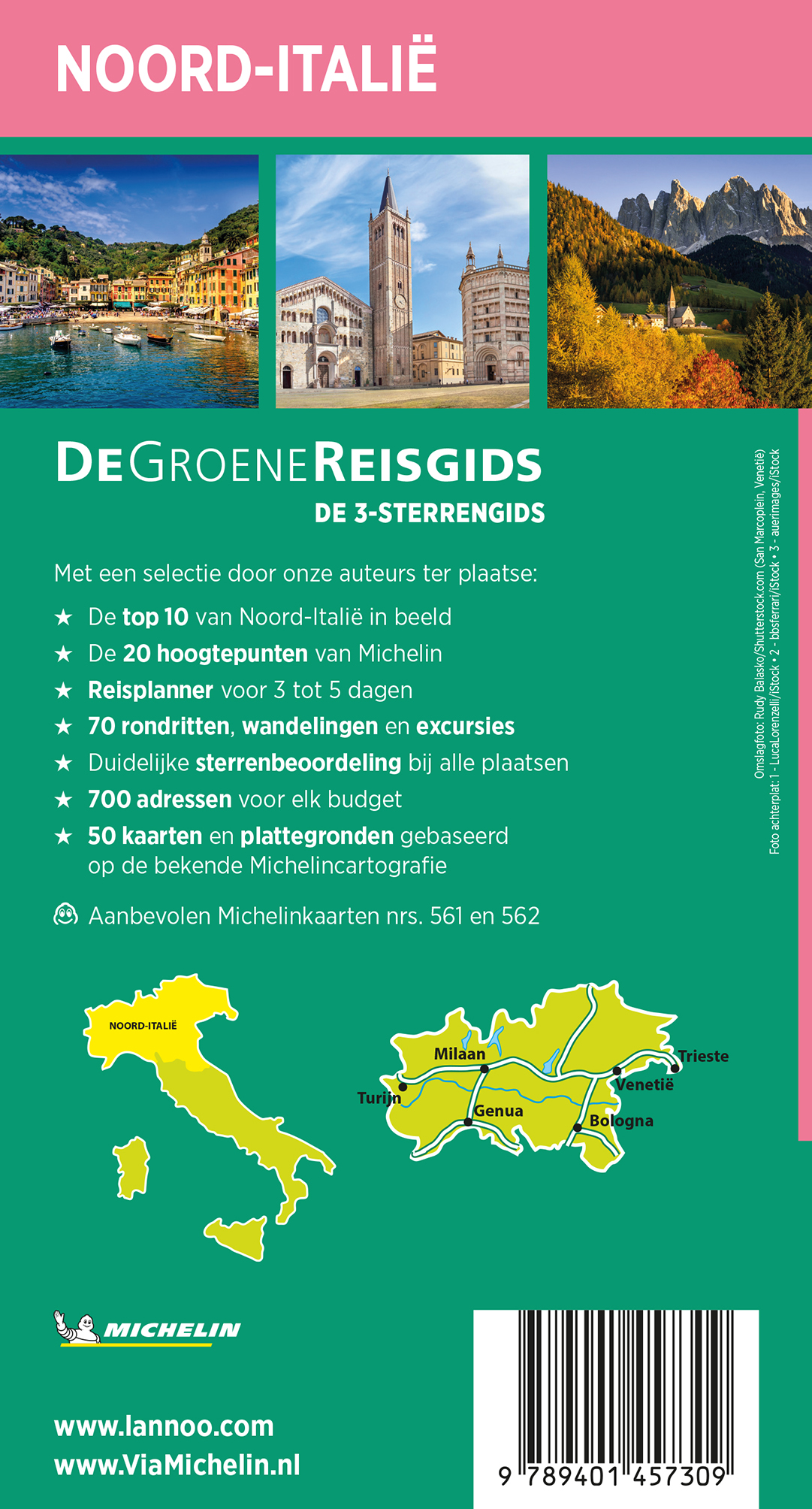 Achterkant van Noord-Italië