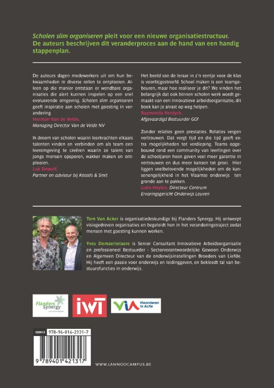 Achterkant van Scholen slim organiseren