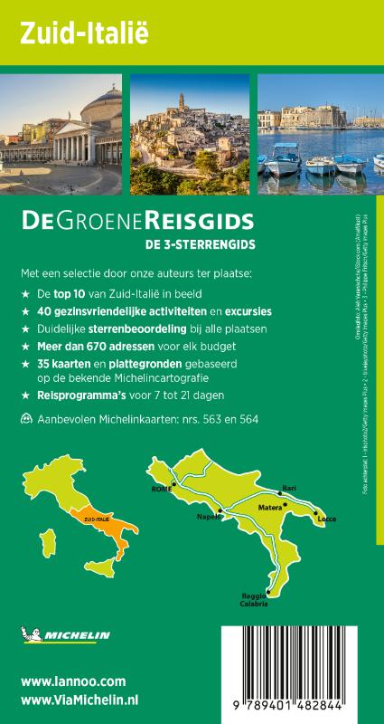 Achterkant van De Groene Reisgids - Zuid-Italië