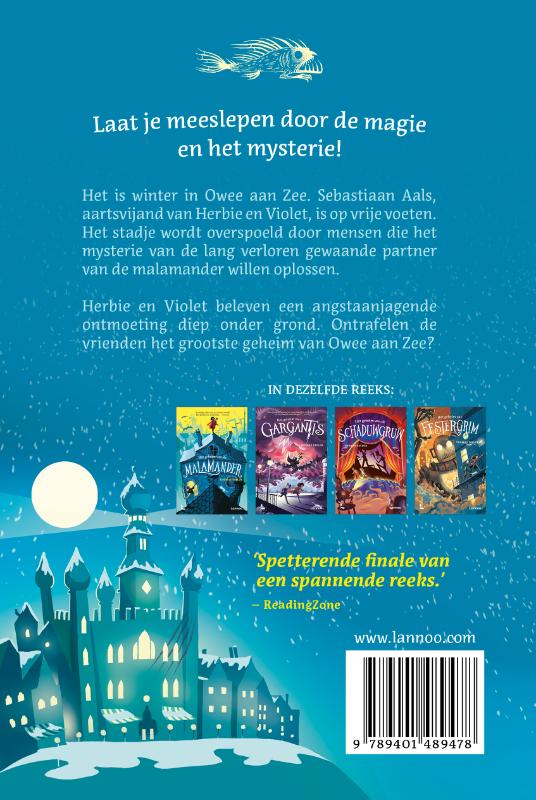 Achterkant van Het geheim van Meermindusa