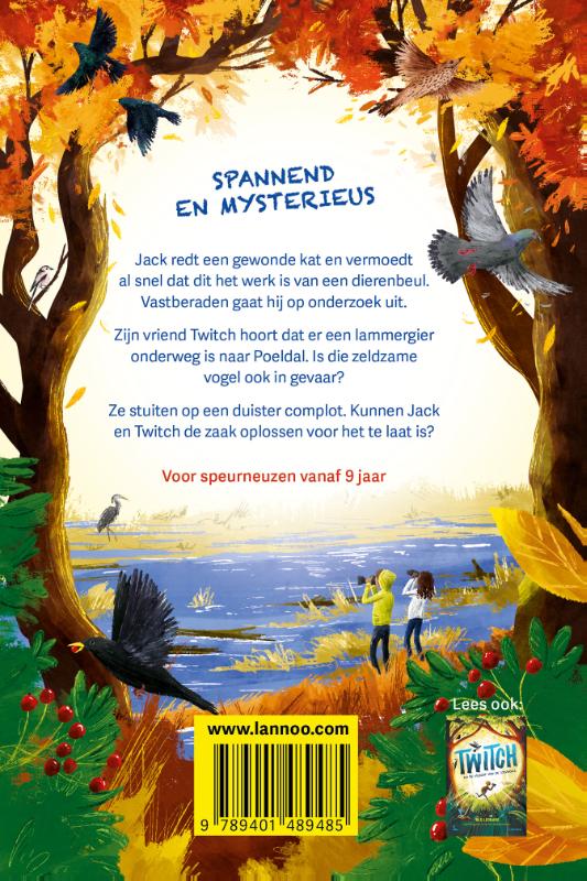 Achterkant van Gespot - Jack & Twitch en de jacht op de lammergier