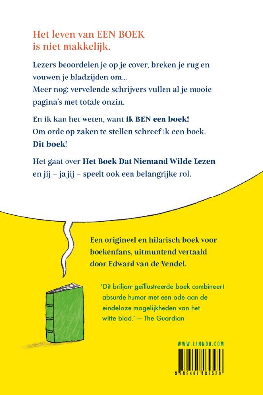 Achterkant van Het boek dat niemand wilde lezen